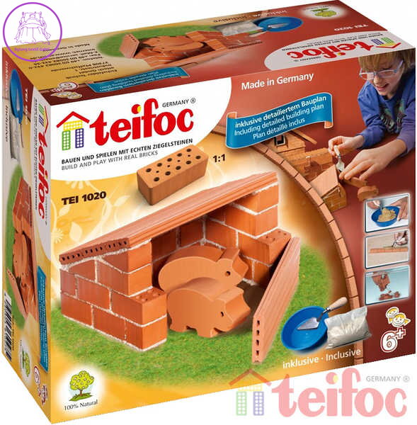 TEIFOC Domek Pigs 1020 *Stavebnice cihly s maltou*