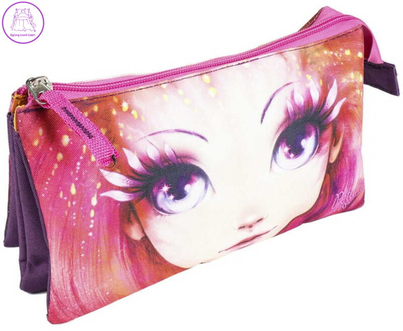 Školní holčičí penál Nebulous na zip 3 kapsičky 23x13cm Školní holčičí penál Nebulous na zip 3 kapsičky 23x13cm