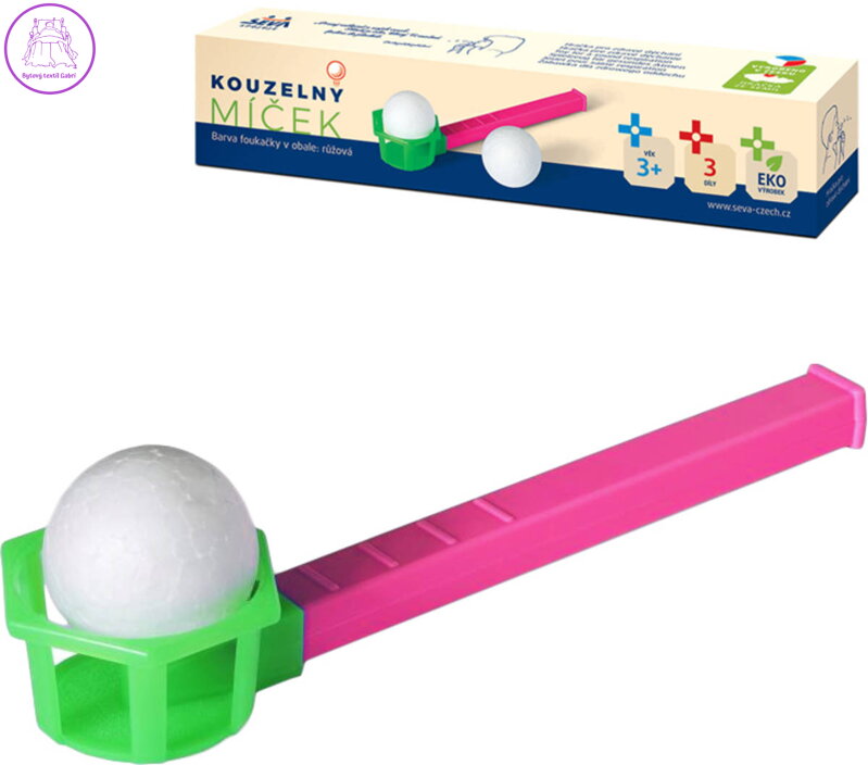 SEVA Hra Kouzelný míček magický Růžový foukačka magic ball 2.0