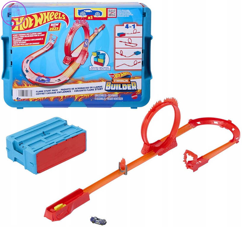 MATTEL HOT WHEELS Truck Builder Ohnivá dráha herní set s autíčkem MATTEL HOT WHEELS Truck Builder Ohnivá dráha herní set s autíčkem
