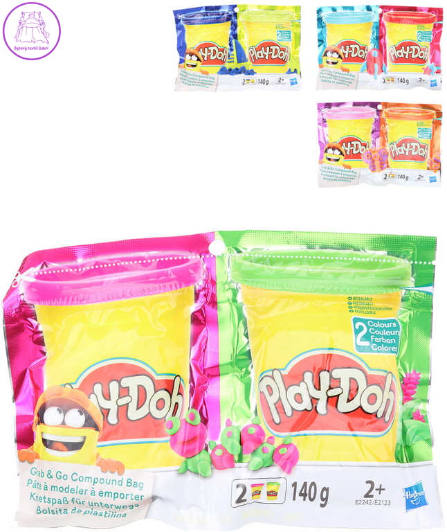 HASBRO PLAY-DOH Baby modelína 2x 70g v sáčku 4 barvy
