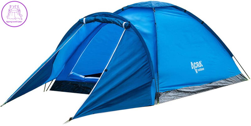 ACRA Stan monodome pro 3 osoby s předsíňkou modrý ST05-MO