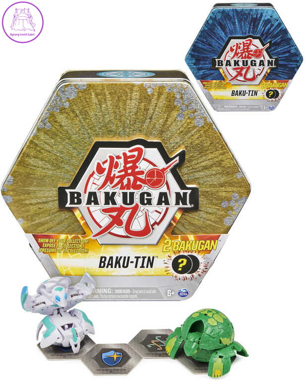SPIN MASTER Plechový box s exkluzivním Bakuganem s3 s doplňky 2 druhy