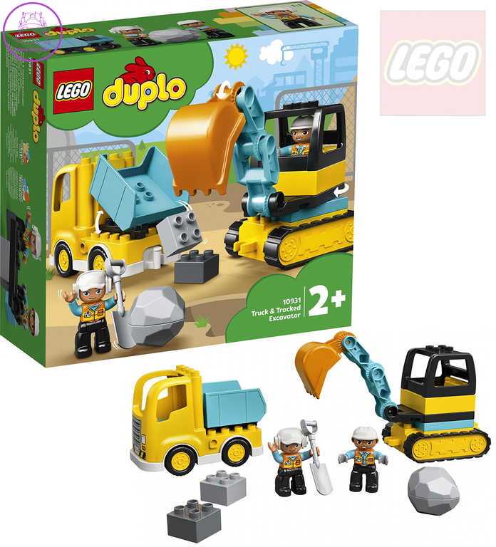 LEGO DUPLO Náklaďák a pásový bagr 10931 STAVEBNICE