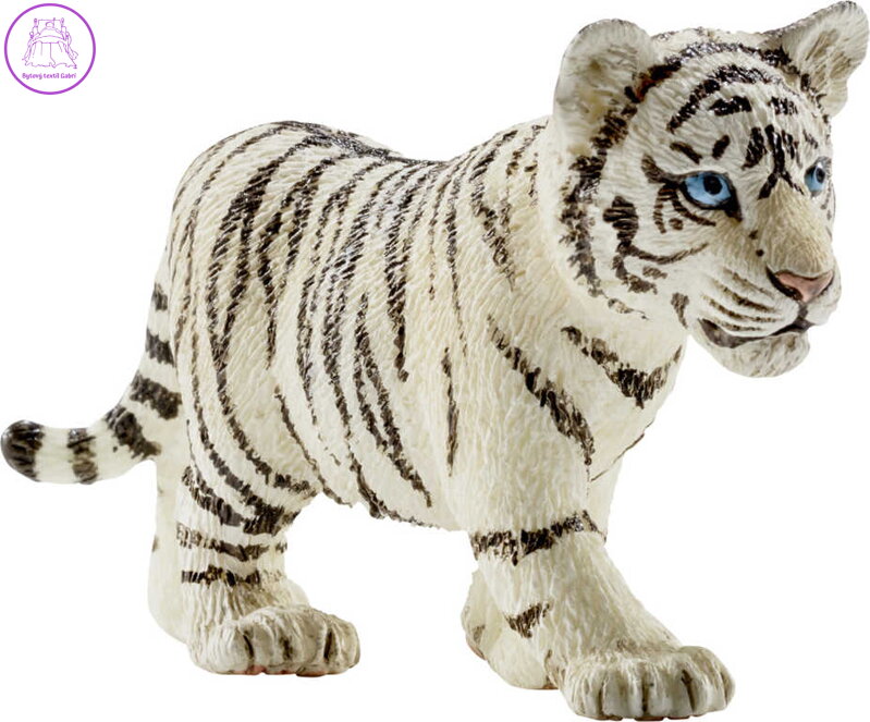 SCHLEICH Bílý tygr mládě 7cm figurka ručně malovaná plast