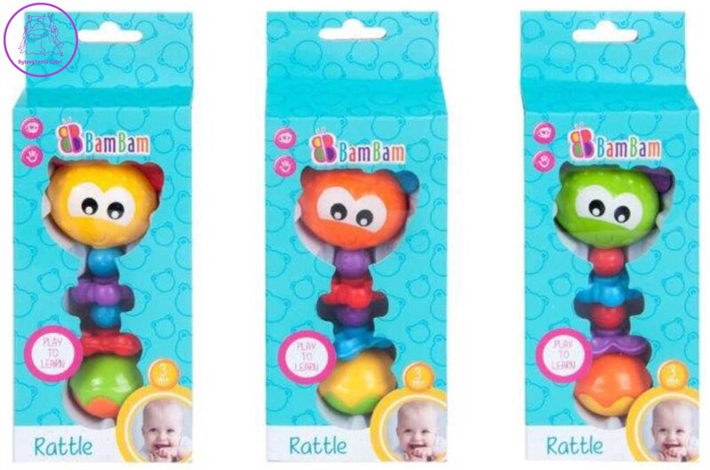 BAM BAM Baby chrastítko brouček různé barvy pro miminko