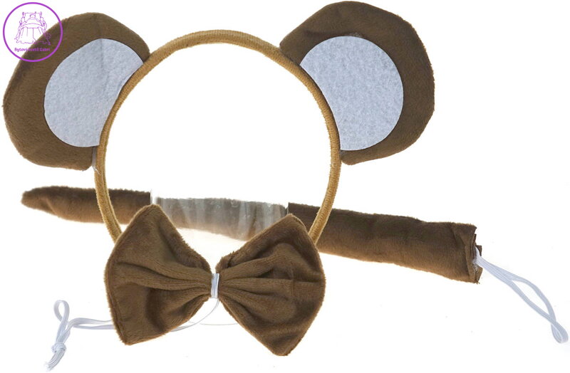 KARNEVAL Opice set čelenka, ocas, motýlek *KARNEVALOVÝ DOPLNĚK*