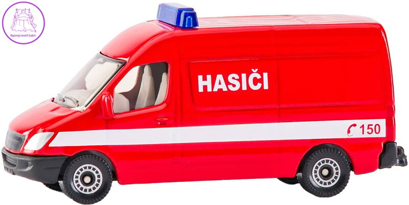 SIKU Auto hasiči dodávka červená CZ model kov 0808