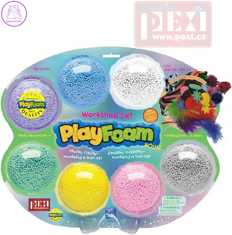 PlayFoam pěnová kuličková modelína workshop boule set 7ks