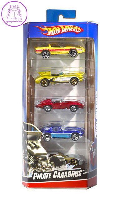 MATTEL HOT WHEELS Auto kovová 7-9cm sada 5ks HW
