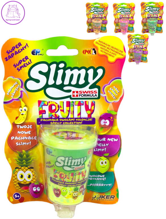 EP Line Slimy sliz zábavný v kelímku s vůní ovoce 5 druhů