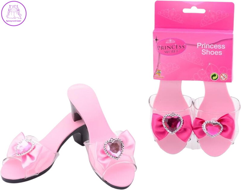 KARNEVAL Střevíčky s diamantem 2 barvy Princess *KARNEVALOVÝ DOPLNĚK*