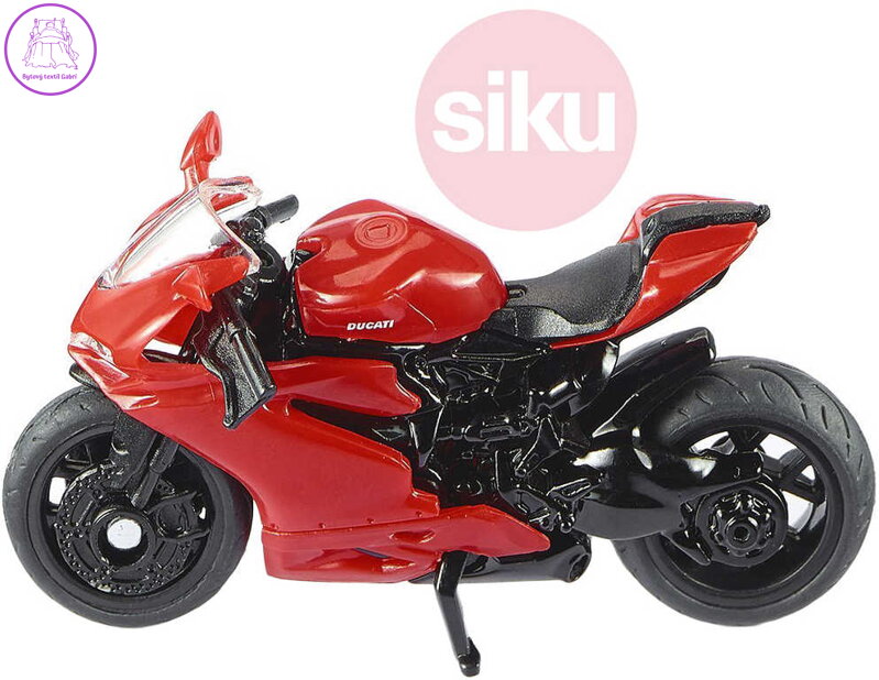 SIKU Motorka červená Ducati Panigale 1299 model kov 1385