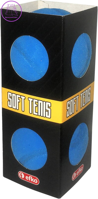 EFKO Míčky na soft tenis pěnové žluté 7cm molitanové tenisáky set 2ks