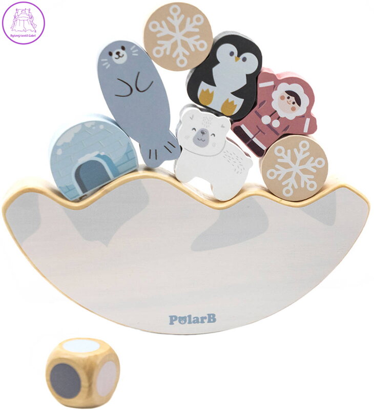 VIGA DŘEVO PolarB hra baby balanční ledová kra *DŘEVĚNÉ HRAČKY*