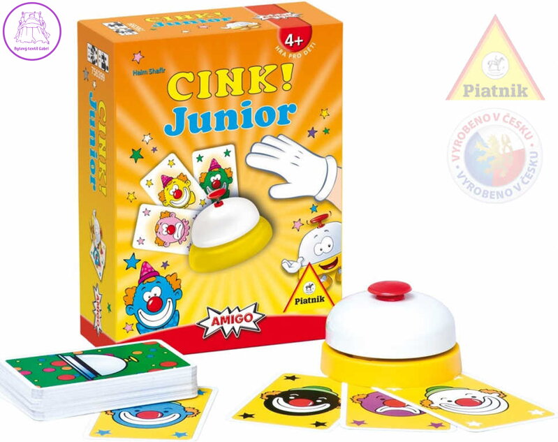 PIATNIK Hra CINK! Junior postřehová karetní *SPOLEČENSKÉ HRY*