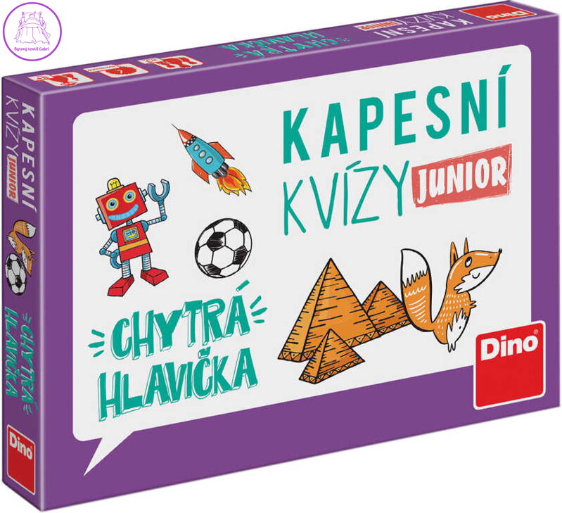 DINO Kapesní kvízy junior Chytrá hlavička cestovní CZ *SPOLEČENSKÉ HRY* DINO Kapesní kvízy junior Chytrá hlavička cestovní CZ *SPOLEČENSKÉ HRY*