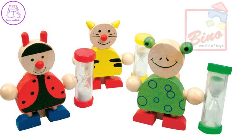 BINO DŘEVO Stojánek na kartáček přesýpací * DŘEVĚNÉ HRAČKY *