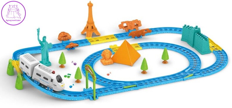 Vlak cesta kolem světa set naučná interaktivní dráha s výkladem 2 módy CZ Zvuk