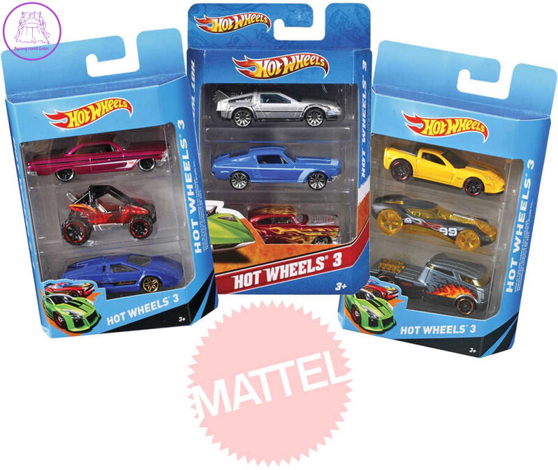 MATTEL HOT WHEELS HW Angličák 3 ks na kartě