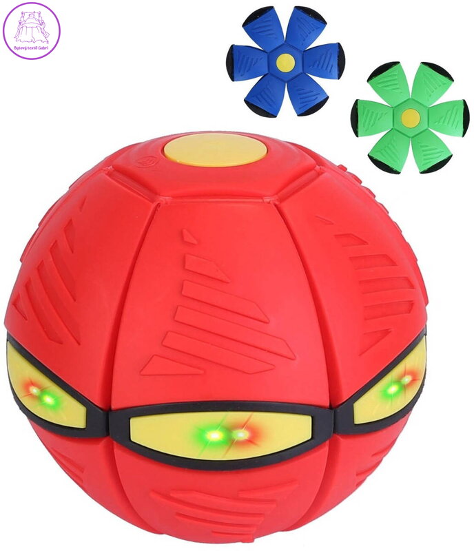 Phlat Ball házecí disk / míč UFO měnící se na baterie Světlo 3 barvy 2v1