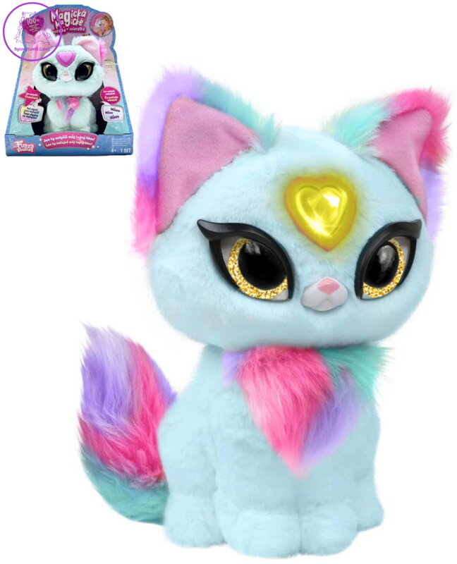 Fuzzy Friends magické zvířátko interaktivní kočička Skye na baterie Světlo Zvuk