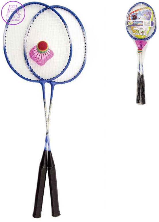 Badminton set 2 pálky kovové + míček různé barvy