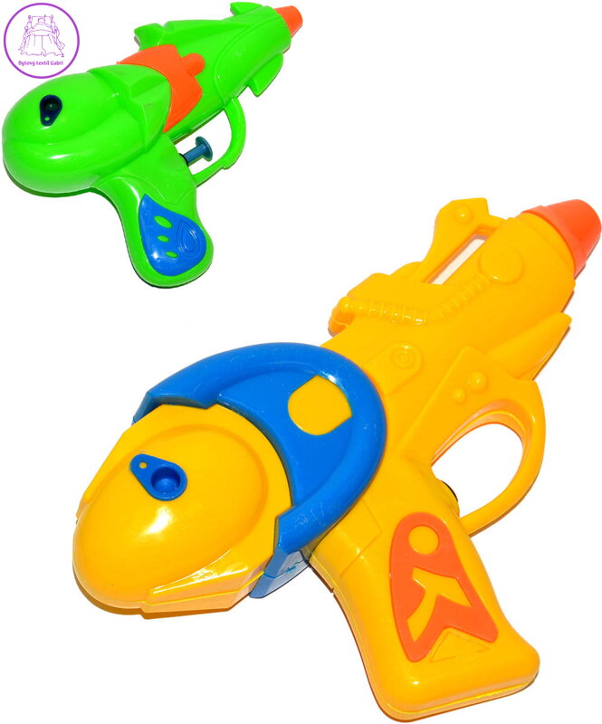 Pistole dětská vodní stříkací 16cm na vodu 3 barvy plast