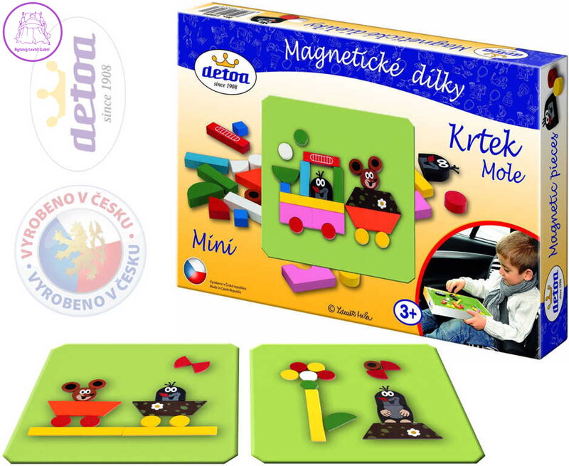 DETOA Dílky magnetické KRTEK (Krteček) Set 27ks