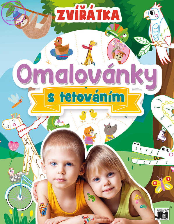 JIRI MODELS Omalovánky s tetováním Zvířátka