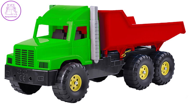 Auto nákladní 77cm zeleno-červené sklápěčka (Tatra) na písek plast