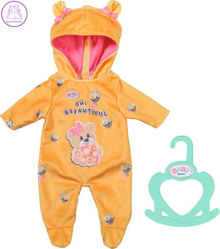 ZAPF BABY BORN Little Overal medvídek pro panenku miminko 36cm