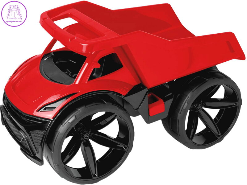 WADER Auto nákladní Maximus baby sklápěč 58cm velká kola červený