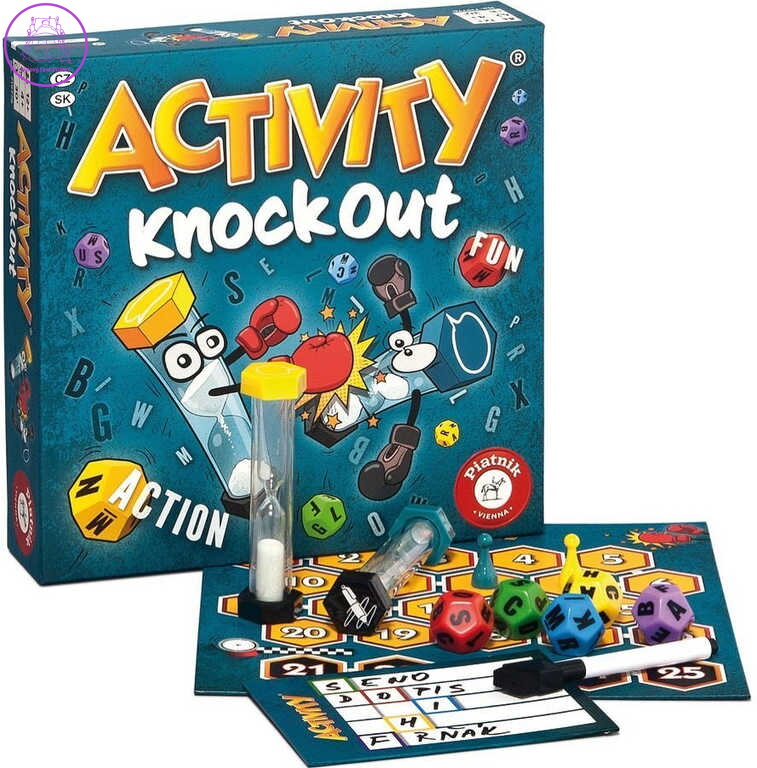 PIATNIK Hra ACTIVITY Knock Out *SPOLEČENSKÉ HRY*