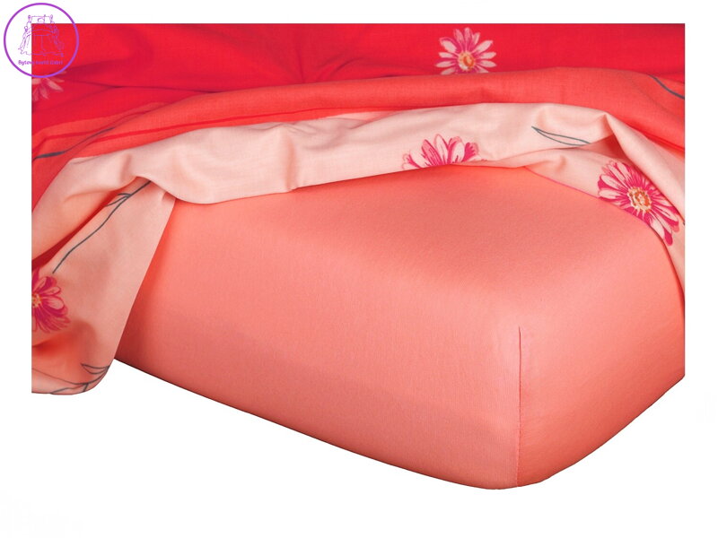 Dadka Jersey prostěradlo losos 70x140x10 cm