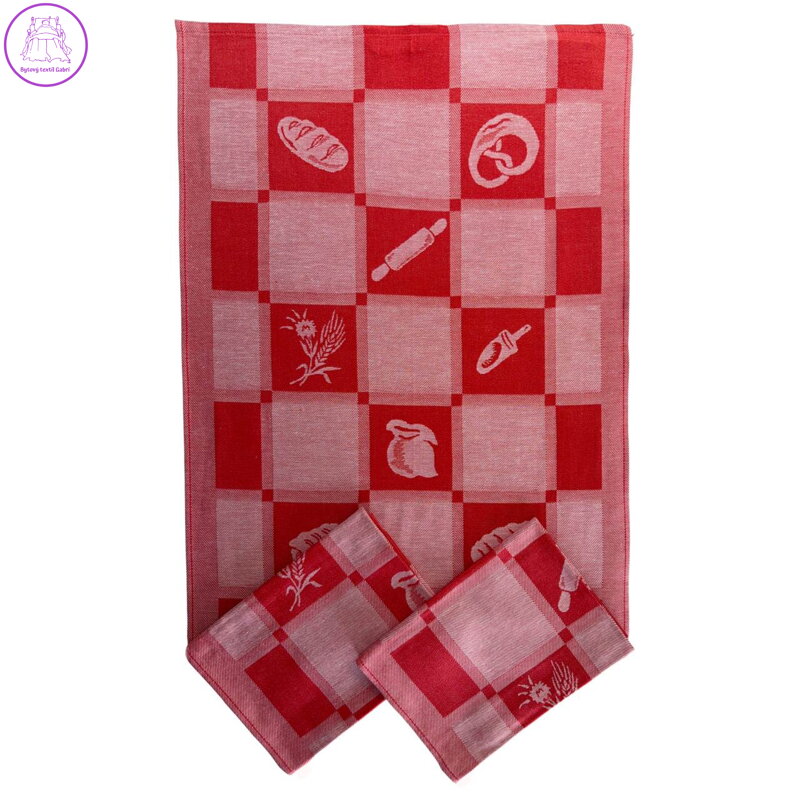 Svitap Utěrka Extra savá 50x70 cm Pekařská červená 3 ks