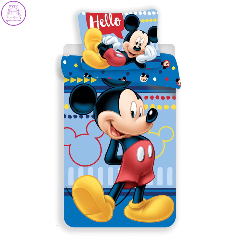 Jerry Fabrics Povlečení Mickey 004 Hello 140x200, 70x90 cm