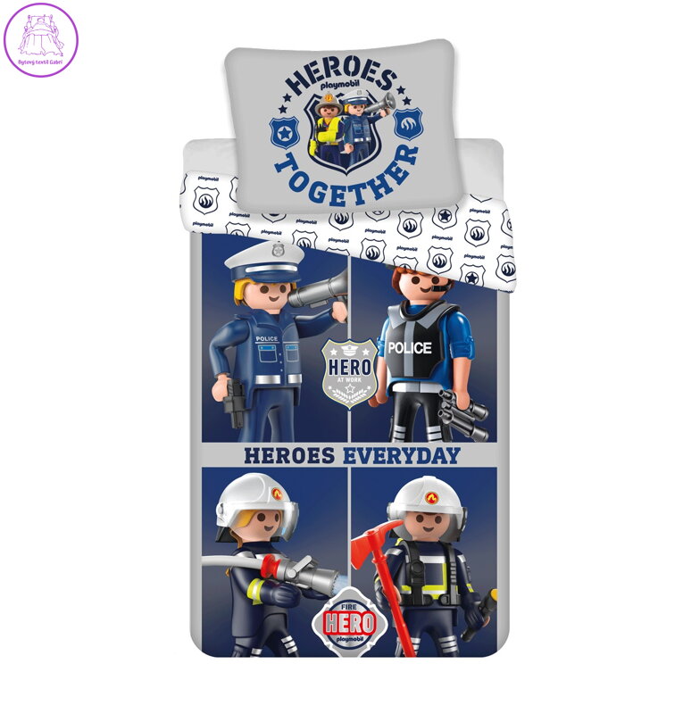 Jerry Fabrics Povlečení Playmobil 021 140x200, 70x90 cm