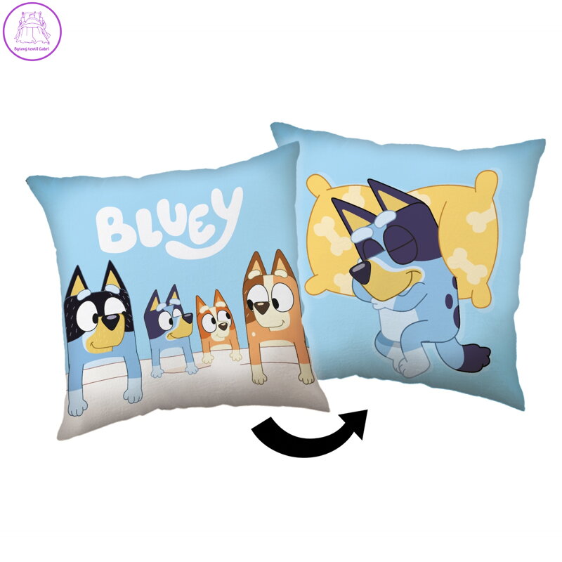 Jerry Fabrics Polštářek Bluey 40x40 cm