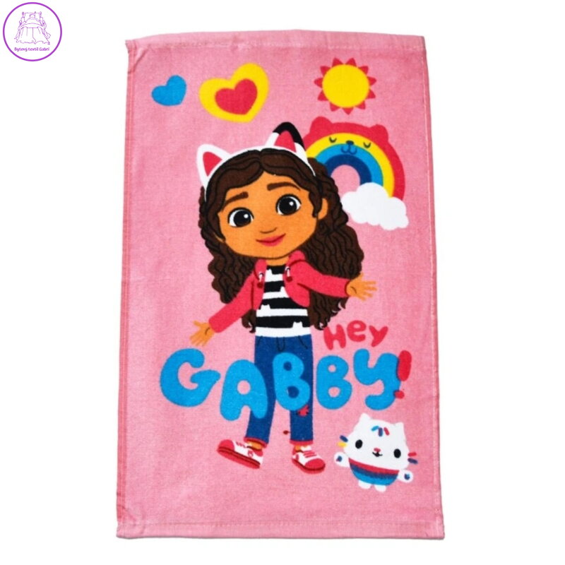 Carbotex Dětský ručník Gábinin kouzelný domek Ahoj Gábi 30x50 cm