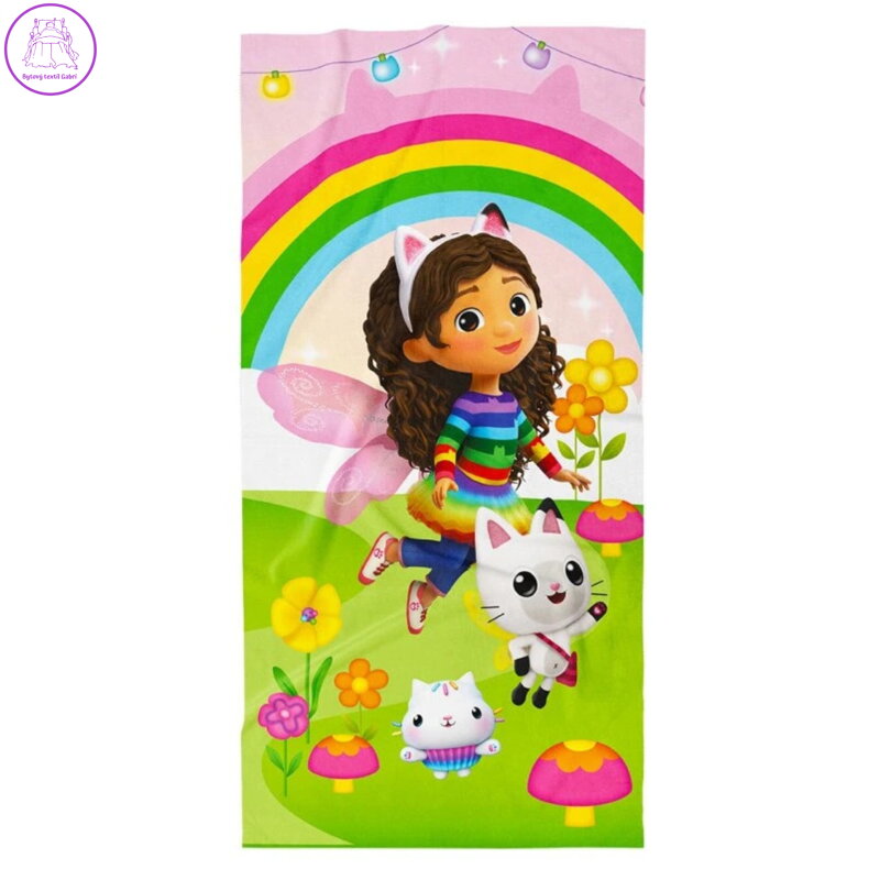 Carbotex Osuška Gábinin Kouzelný Domek Kočičí Víla 70x140 cm