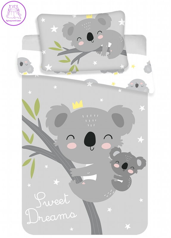 Jerry Fabrics Povlečení do postýlky Koala Sweet dreams baby 100x135, 40x60 cm