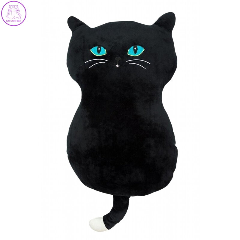 Svitap Polštářek mikrospandex Kočka černá 50x30 cm