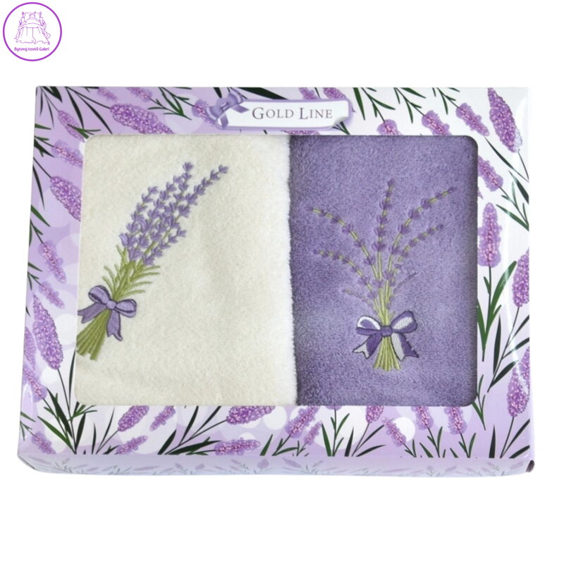 Praktik Dárková sada ručníků Levandule 50x100 cm 2 ks