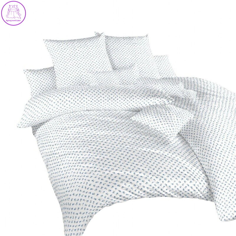 Dadka Povlečení krep Malé růže modré 220x220, 2x70x90 cm