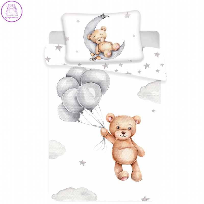 Jerry Fabrics Povlečení do postýlky Medvídek 02 baby 100x135, 40x60 cm