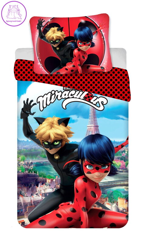 Jerry Fabrics Povlečení Miraculous 015 140x200, 70x90 cm