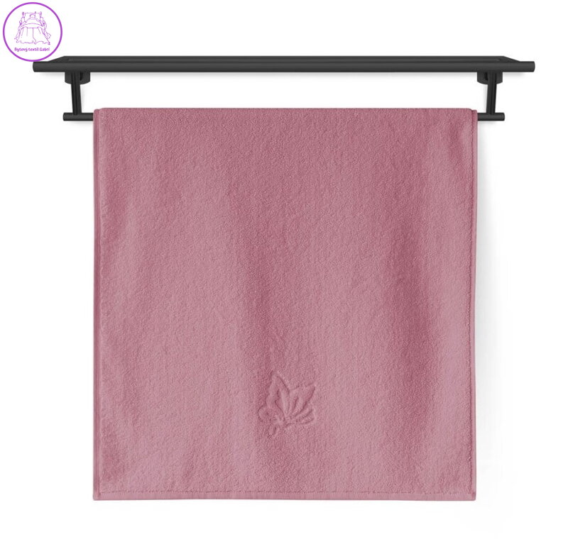 Veba Osuška Grand Motýlek 70x140 cm starorůžová