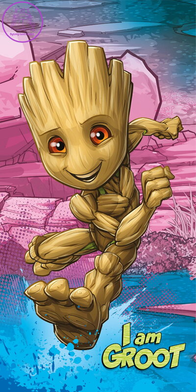 Jerry Fabrics Osuška Groot I am groot 70x140 cm