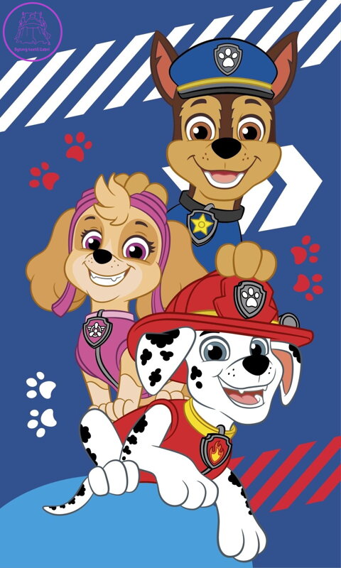 Jerry Fabrics Dětský ručník Paw Patrol Blue 30x50 cm
